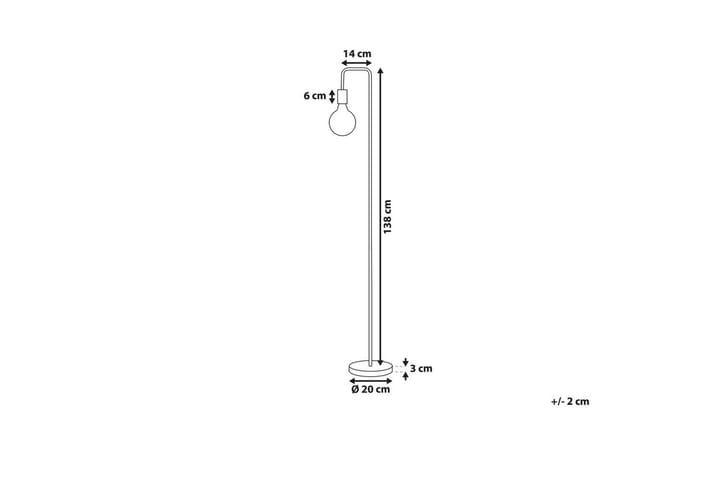 Savenay Lattiavalaisin 140 cm - Kupari - Valaistus - Sisävalaistus & lamput - Lattiavalaisin - 3-vartinen lattiavalaisin