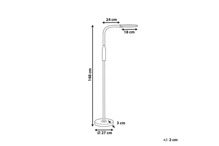 Sifte Lattiavalaisin 148 cm - Musta - Valaistus - Sisävalaistus & lamput - Lattiavalaisin - 3-vartinen lattiavalaisin